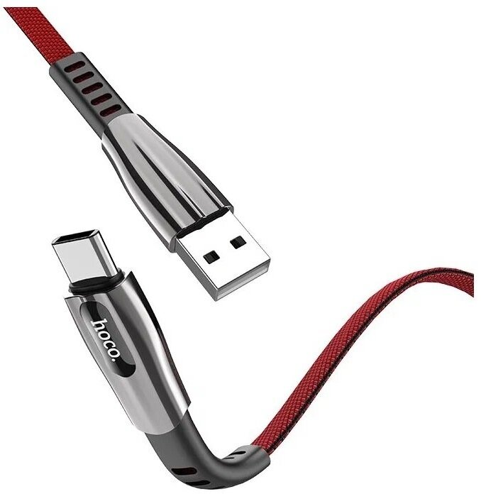 Кабель Hoco U70 Splendor USB - Type C, 1.2м , красный
