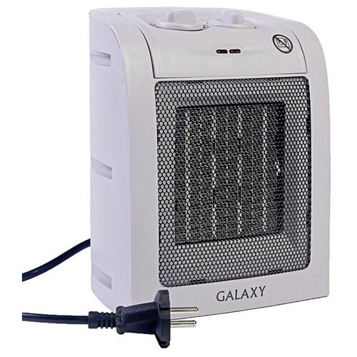 Тепловентилятор Galaxy GL 8173, 1500 Вт, керамический, вентиляция без нагрева, серый