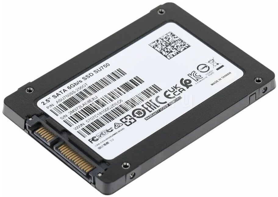 Твердотельный накопитель SSD A-Data SATA III 256Gb Ultimate SU750 2.5" (TLC,550/520 Мб/с) - фото №10