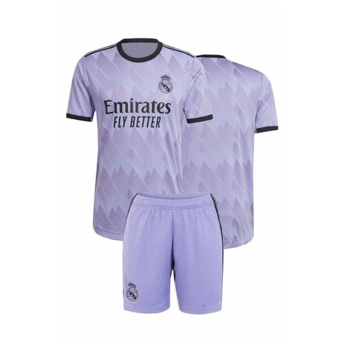 футбольная форма детская реал мадрид 2022 2023 гостевая Форма спортивная , размер 120-130, фиолетовый