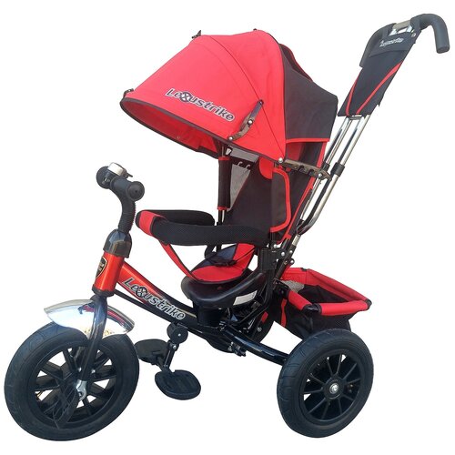 Детский трехколесный велосипед с ручкой LEXUS Trike 950-N1210P-RED-22 красный (546)