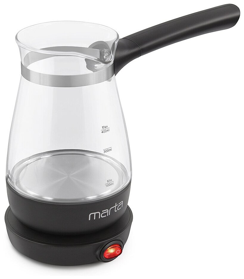 Кофеварка MARTA MT-2140, черный жемчуг