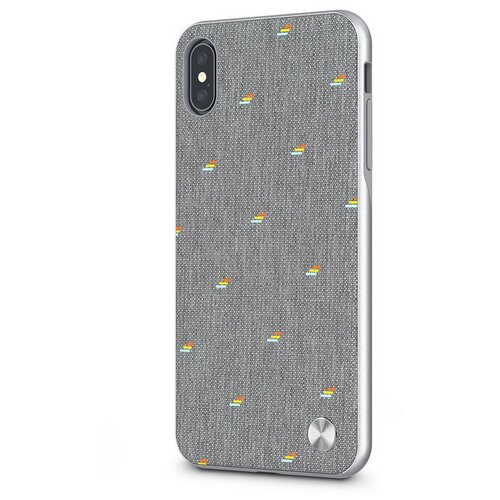 фото Чехол-накладка moshi vesta для iphone xs max. материал пластик/полиуретан. цвет серый. (99mo116012)