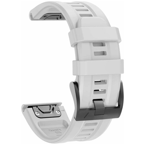 Силиконовый ремешок на часы Garmin Fenix 7X, 6X, 5X, 3, Garmin Enduro, Tactix Delta, быстросъемный QuickFit 26 мм с гравировкой премиум качество