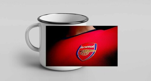 Кружка металлическая эмалированная Арсенал, Arsenal №4