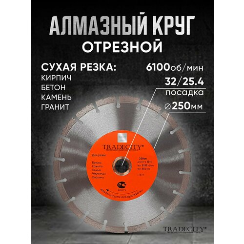 Диск алмазный сегментный MASTER D250*32/25.4*10