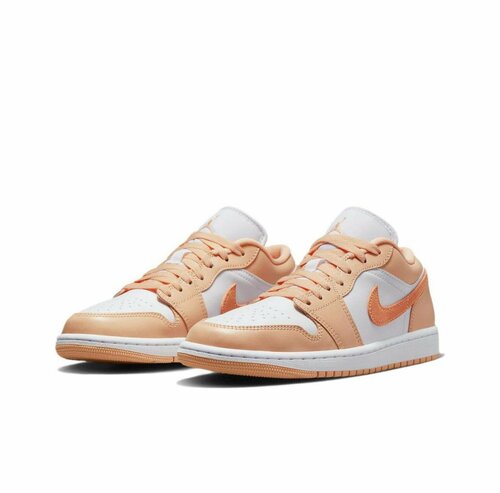 Кроссовки NIKE Air Jordan 1 Low, размер 38,5 EU, оранжевый, белый