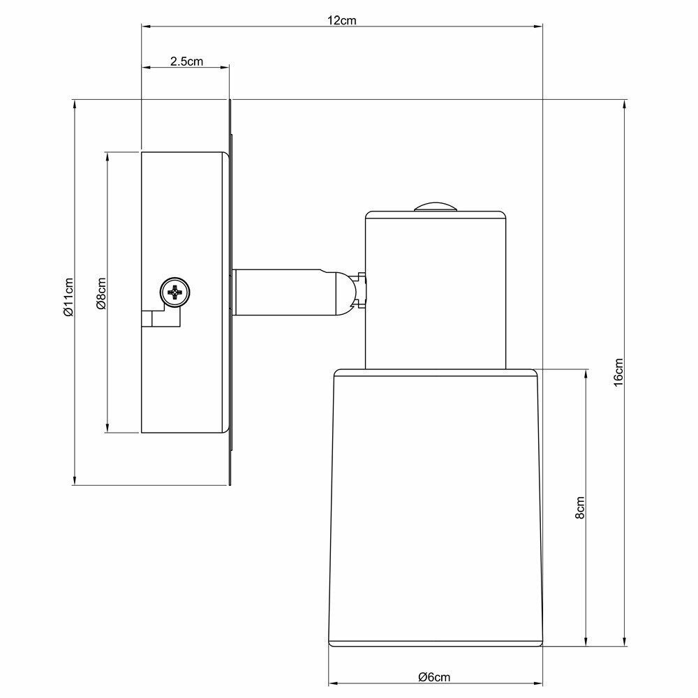 Светильник настенный Arte Lamp A4510AP-1SS