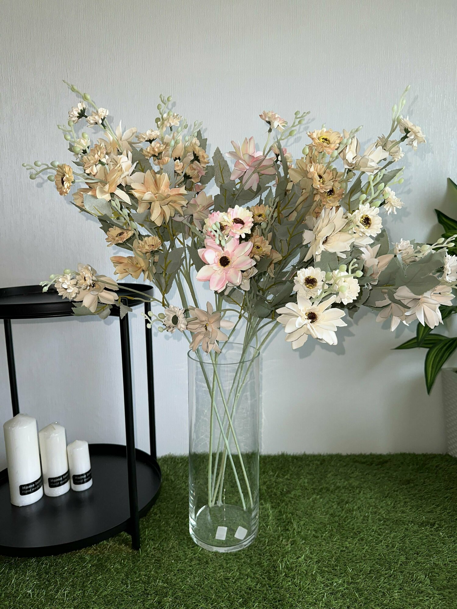 Высокий Букет Ромашек 75 см. Луговые полевые цветы real touch для декора для напольной вазы