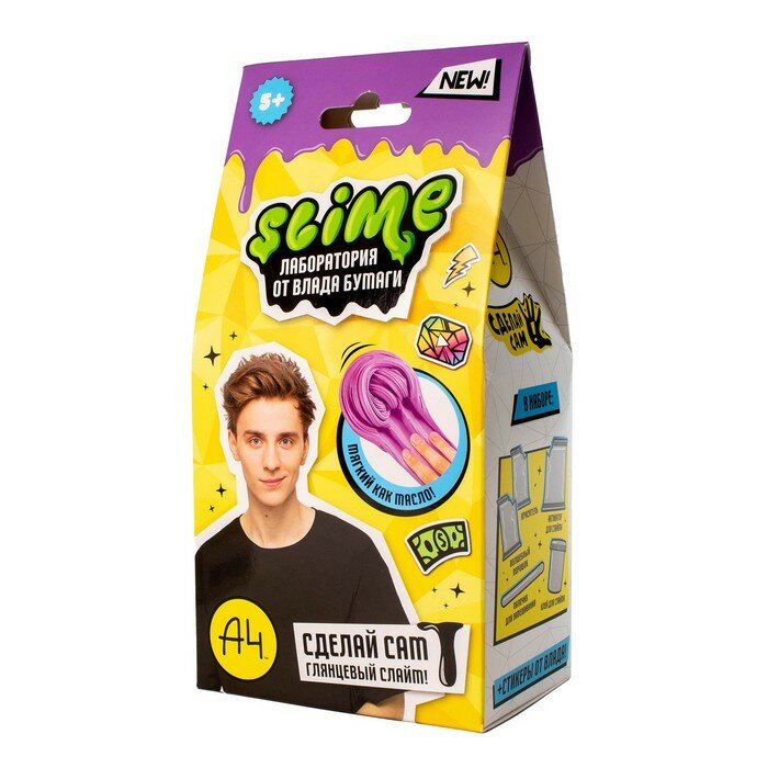 Волшебный мир Игрушка для детей «Slime лаборатория» Влад А4, Butter slime, 100 г