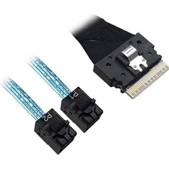 Кабель ACD -60003-JP Slimline SASx8 (SFF8654) -to- 2 SAS HD x4 (SFF8643 SAS Connections), 1M, ( Broadcom 05-60003-00)