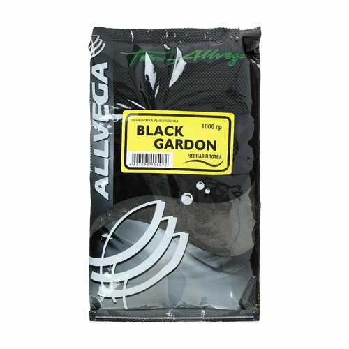 Прикормка Allvega Team Allvega Black Gardon, черная плотва, 1 кг прикормка salapin плотва актив 1000 г 1000 мл аромат специи коричневый