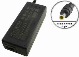 Адаптер (блок) питания 12V, 1.5A - 3А, 18W, 5.5mm x 3.0mm w/pin (AD-A12150PNC, AD-A12150LW), отд. шнур, для синтезатора, цифрового пианино Casio и др