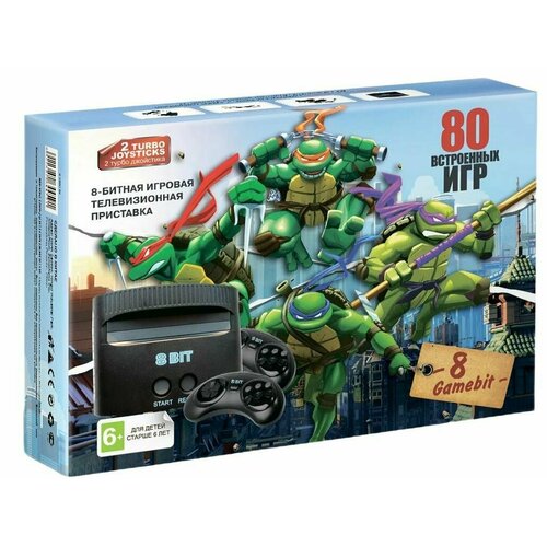 Игровая приставка 8bit Черепашки Ниндзя 80в1 208800₽