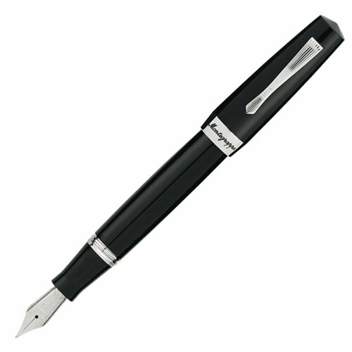 Перьевая ручка Montegrappa ELMO 02 Black M. Артикул ELMO02-C-FP-M перьевая ручка montegrappa elmo 02 croda rossa m артикул elmo02 cr fp m