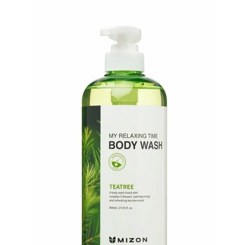 MIZON MY RELAXING TIME BODY WASH [TEATREE] Гель для душа с экстрактом чайного дерева