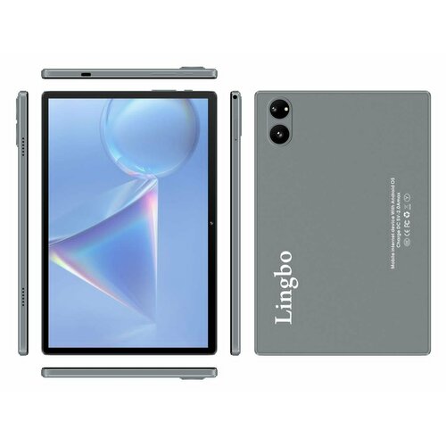 Планшет Lingbo A98 101 2023 4128GB серый Wi-Fi Cellular Планшет для учёбы и работы 930000₽