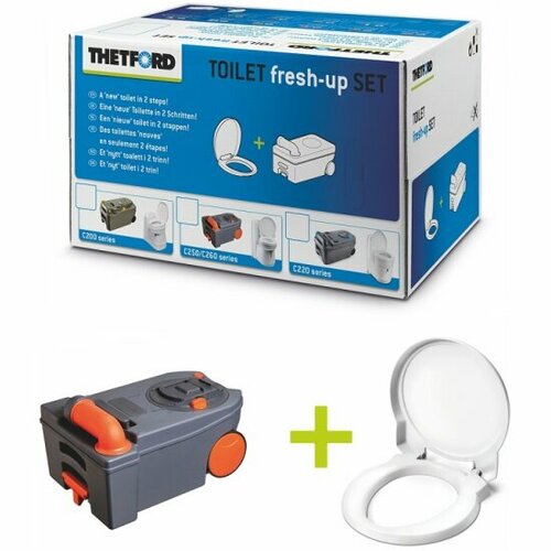 Промо-набор Thetford Fresh-Up Set для кассетного туалета C250/C260 thetford жидкость для биотуалета thetford aqua kem green 1 5 л 30246ас 1 5 л 1 78 кг 1 уп