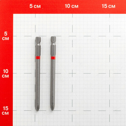 Бита КМ (882099) PH2 магнитная 100 мм (2 шт.)