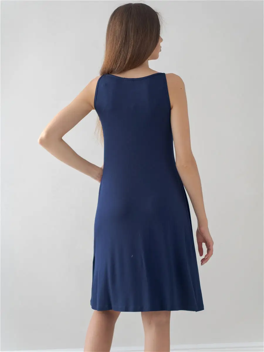 Сорочка Текстильный Край, размер 44, синий - фотография № 3