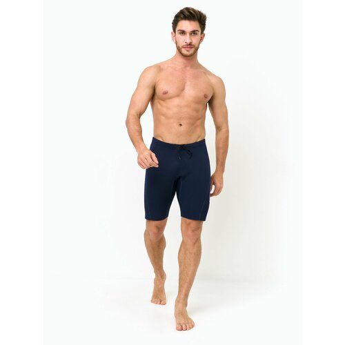 Шорты неопреновые мужские 2мм на затяжке для водного спорта SARGAN Sport 1040/BL Темно-Синий размер L