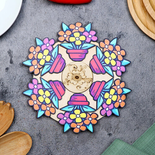 Подставка под горячее Цветочный горшок D20 см можжевельник 764₽