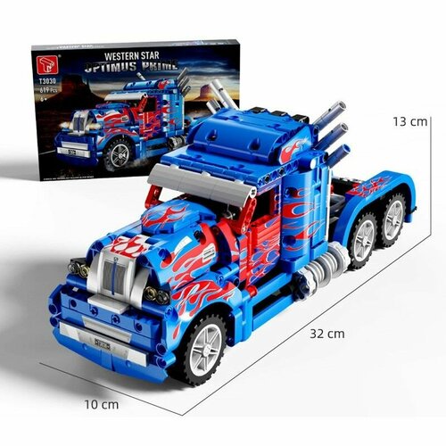 Конструктор Technic Грузовик Peterbilt Optimus Prime. 619 деталей. конструктор t3030 peterbilt 379 optimus prime 619 деталей