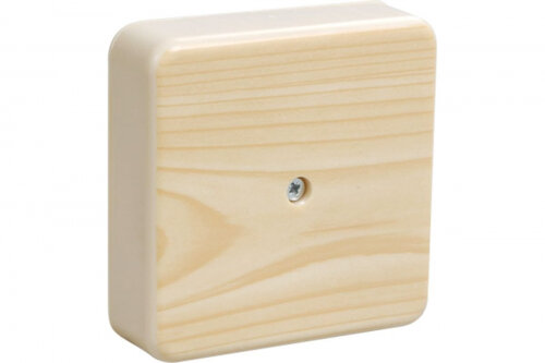 Коробка распаячная Iek ОП 75х75х28 IP20 КМ41216-04 (6 клем. 6кв. мм) сосна UKO10-075-075-028-K34