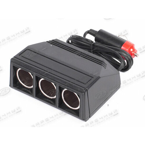 Разветвитель прикуривателя 3 гнезда с провод86см с индикблистерAuto Newland NORD YADA 902942 526₽