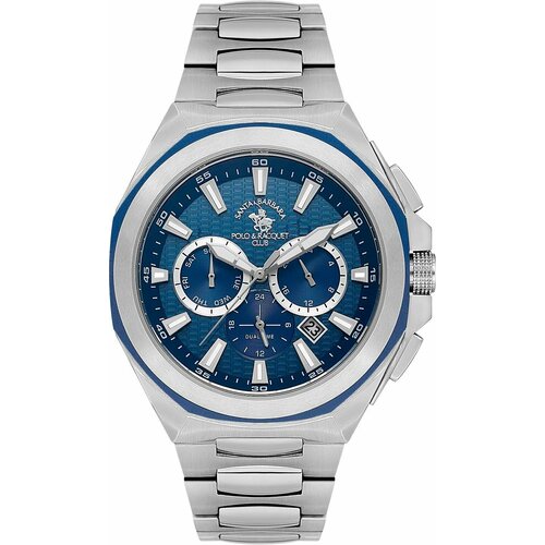 Наручные часы SANTA BARBARA POLO & RACQUET CLUB Prive, серебряный, синий