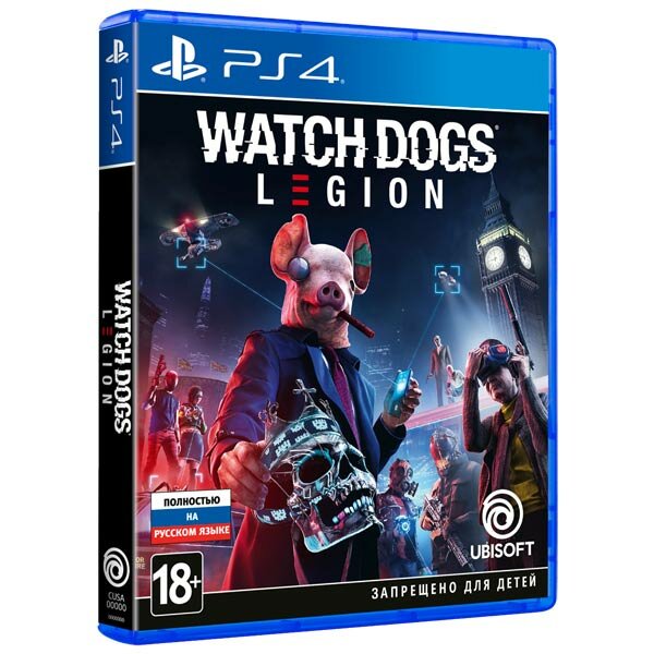 Видеоигра Watch Dogs Legion PS4, Русская версия, Издание на диске.