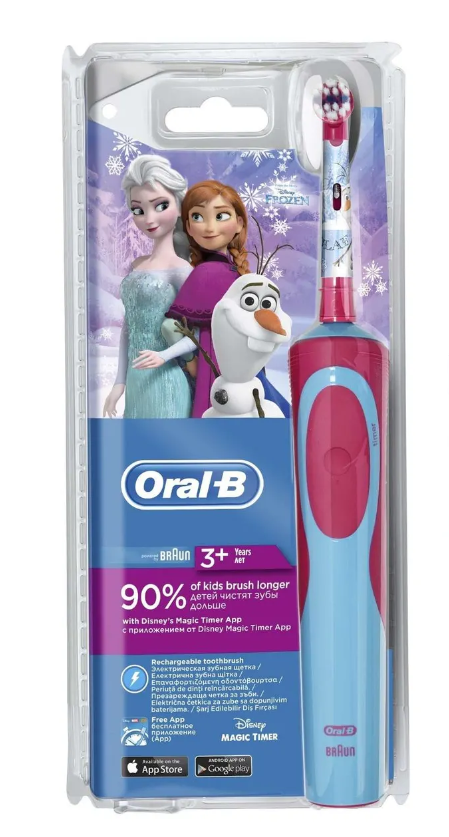 Электрическая зубная щетка Oral-B Stages Power Frozen D12.513K, тип 3709