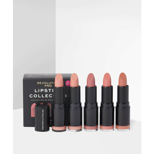 Набор полноразмерных помад для губ Revolution PRO Lipstick Collection MATTE NUDE 5 full size lipsticks