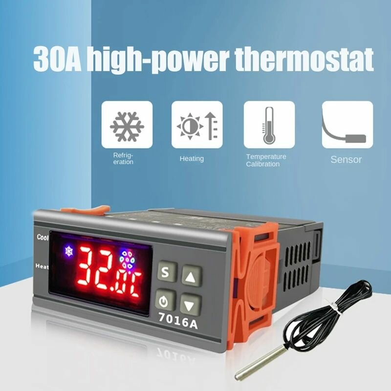 STC- 7016А Цифровой температурный контроллер/ терморегулятор/ гигрометр/ Термостат