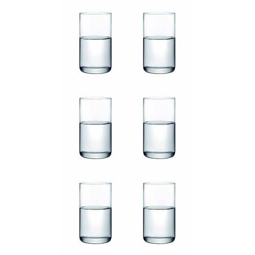 Набор из 6 стопок Finesse 39х39х7 см 60 мл стекло хрустальное Nude 64008 3788₽