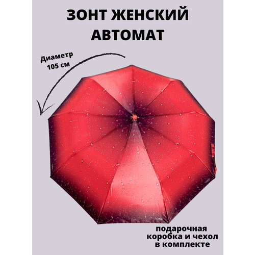 Мини-зонт GALAXY OF UMBRELLAS, красный