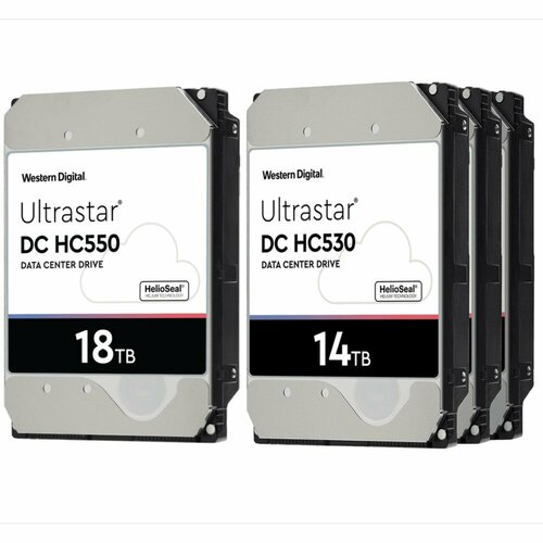 Жесткий диск WD SATA-III 18Tb Ultrastar DC HC550 7200prpm 512Mb 35 WUH721818ALE6L4 4487700₽