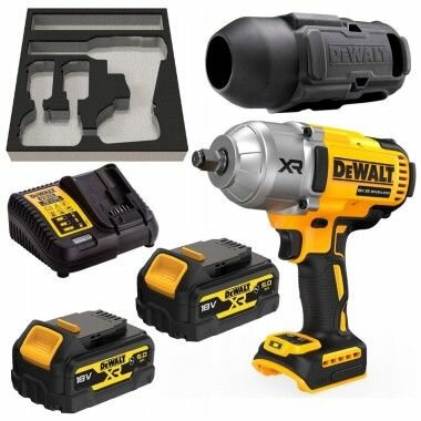 Гайковерт ударный бесщеточный аккумуляторный DeWALT DCF900P2G-QW XR Li-Ion 18 В