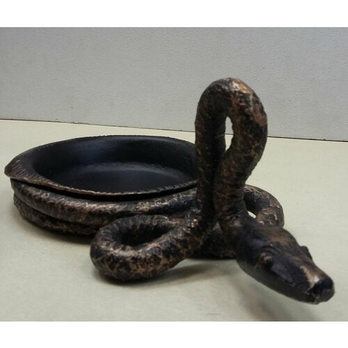 Статуэтка Змея 7x14см металлбронза 2500₽