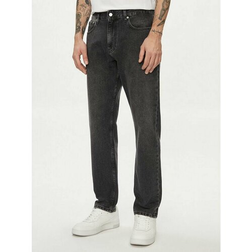 Джинсы Calvin Klein Jeans, размер 36/34 [JEANS], черный джинсы широкие calvin klein размер 36 34 черный
