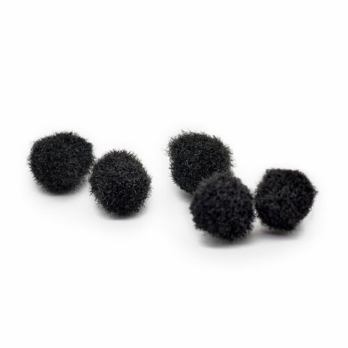 Помпоны декоративные 10мм, 100шт/упак, Astra&Craft (PA-024 черный) игрушки для кошек мячики помпоны 10 штук