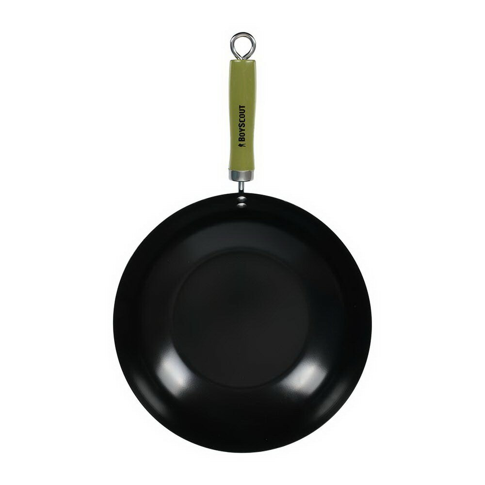 фото Сковорода BOYSCOUT ВОК стальная с антипригарным покрытием d 30 см 61595