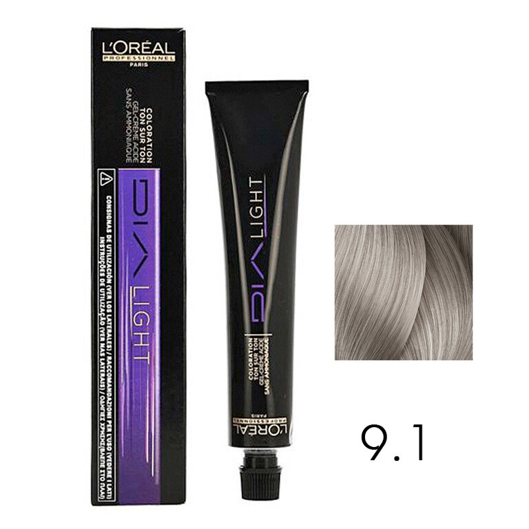 Краска для волос Dia Light 9.1 50 мл L'Oreal Professionnel Dia Light Milkshake 9.1 V049 50 мл