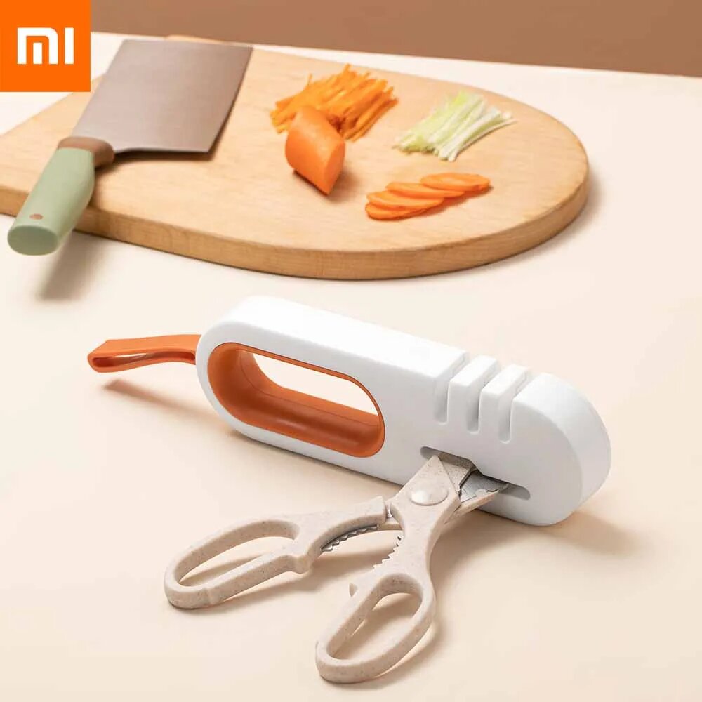 Изображение Xiaomi точильный камень для ножей 4 в 1, white