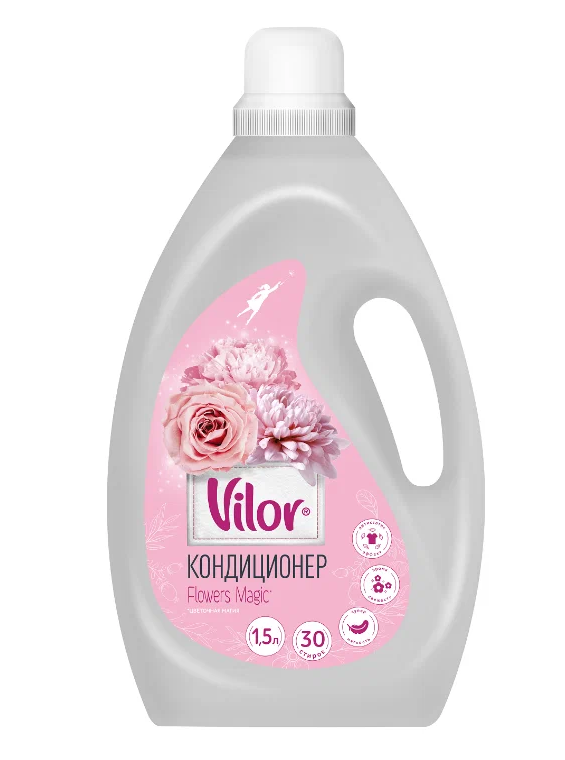 Кондиционер для белья Vilor Цветочная магия, 1,5 л