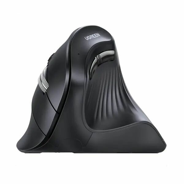 Мышь Wireless UGREEN MU008 25444_ вертикальная 2.4 GHz, BT. Цвет: черный