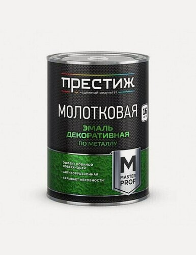 Изображение товара Эмаль с молотковым эффектом серебристо-зеленая 0,8 кг