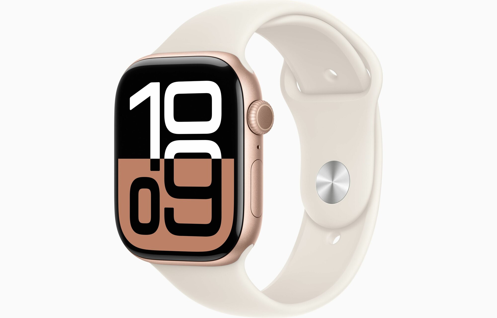Умные часы Apple Watch Series 10 GPS + Cellular 46mm Gold Titanium Case with Starlight Sport Band - M/L