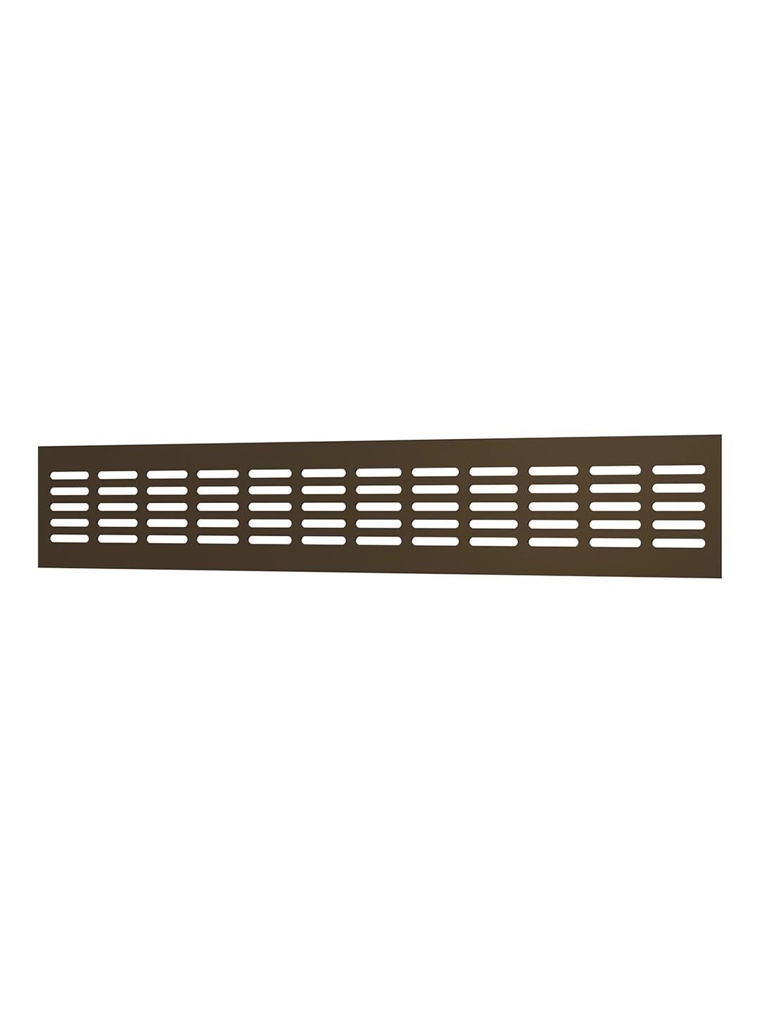 Решетка 4808DP Al Dark bronze для подоконников алюминиевая с анодированным покрытием 480x80, Dark bronze"