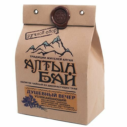 Алтын Бай Чайный напиток из дикорастущих трав  Душевный вечер  успокаивающий  100 г